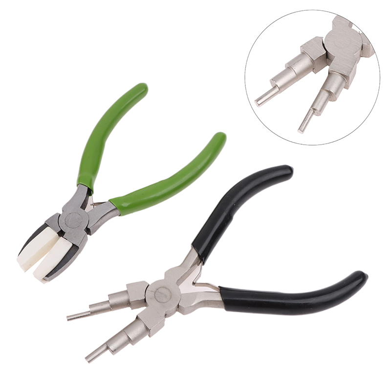 Jewelry Making Round Nose Pliers - Groene platbektang zwart 6-in-1 ronde tang