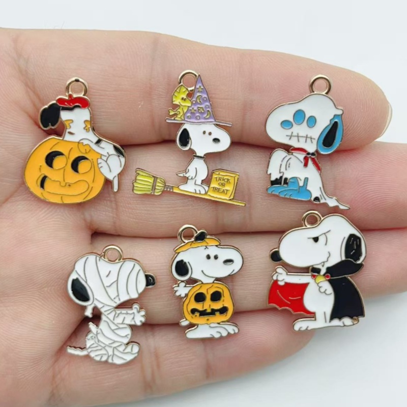 Jewelry Making Pendants - 10 stuks schattige Halloween cartoon puppy