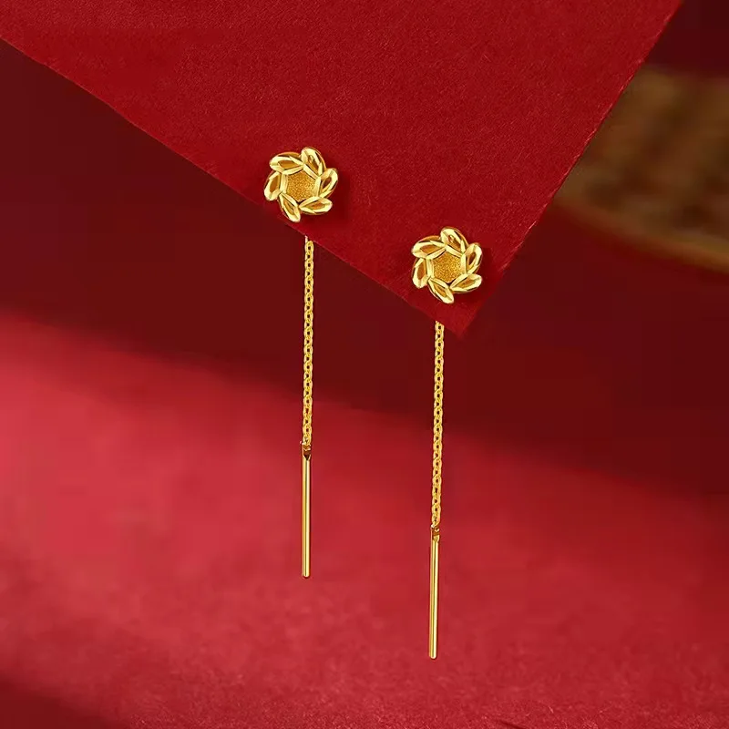 Jewelry Making Gold Wire - Goud Kleur Vergulde Klaver Oor Draad