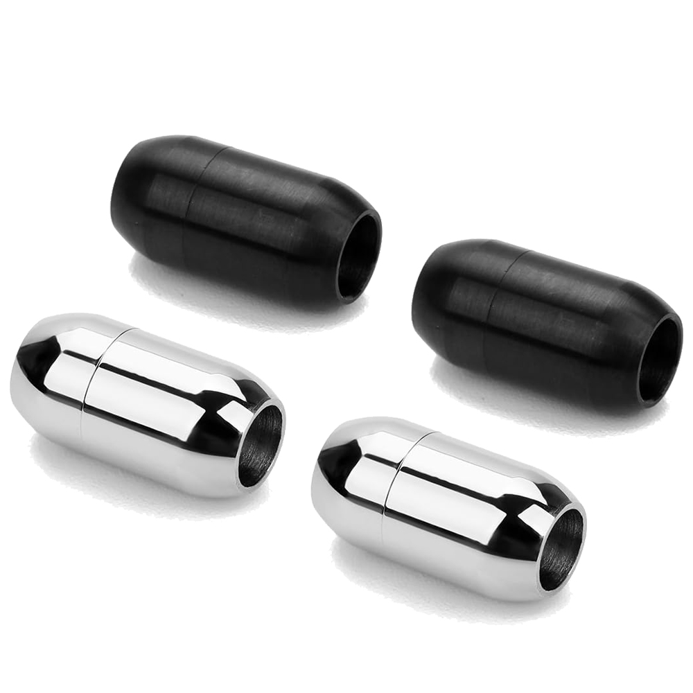 Jewelry Making For Adults - 2 stuks roestvrijstalen magnetische sluiting lederen