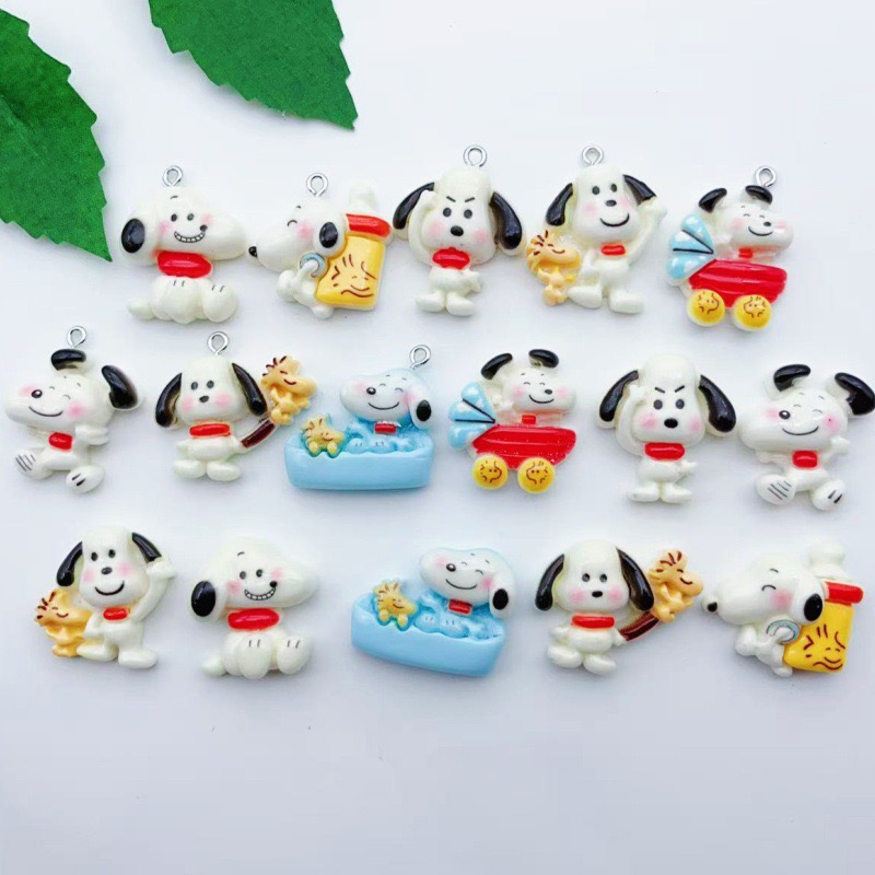 Jewelry Making Pendants - 12 stuks hars cartoon hondenhangers, DIY