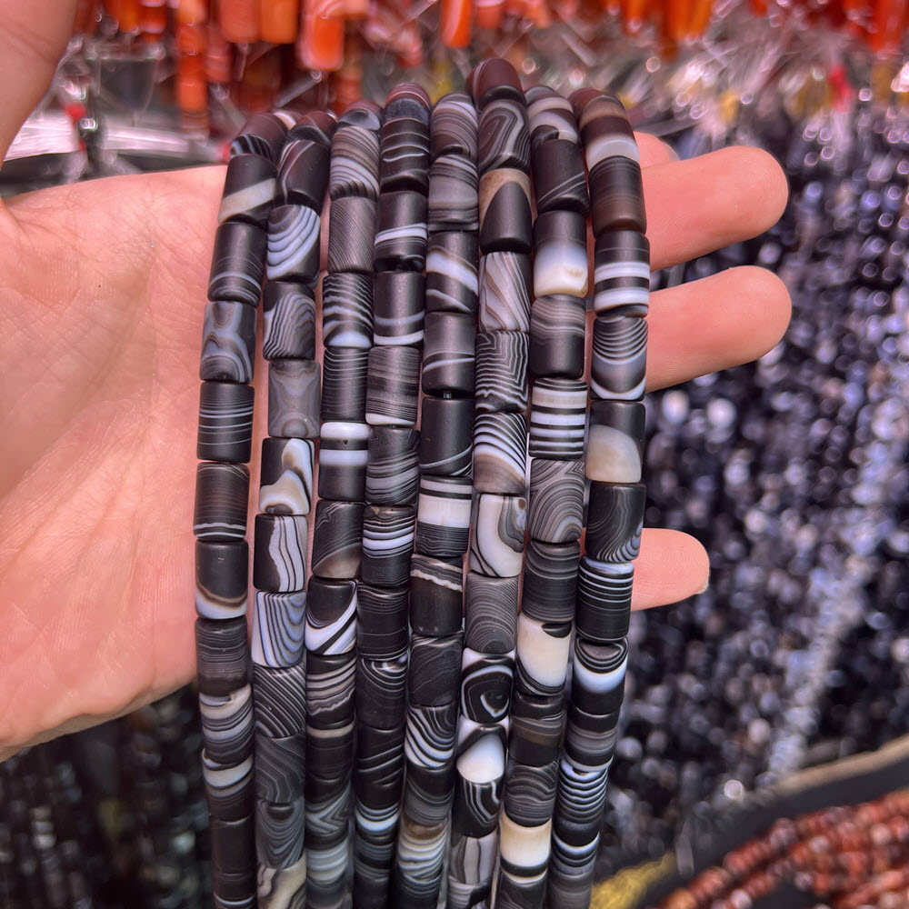 Natuursteen Zwarte Agaat Steen - Jewelry Making Store recensie en prijs
