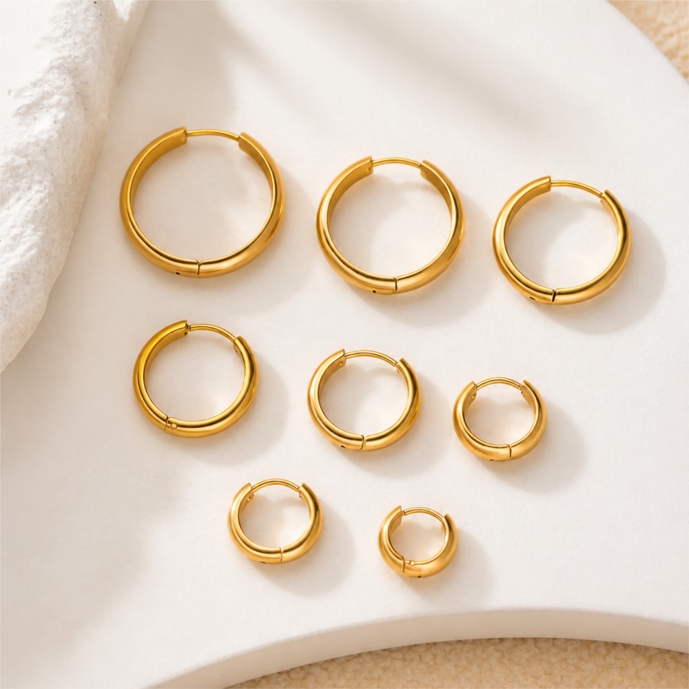 4 stuks roestvrijstalen ronde  - Jewelry Making Hoops recensie en prijs