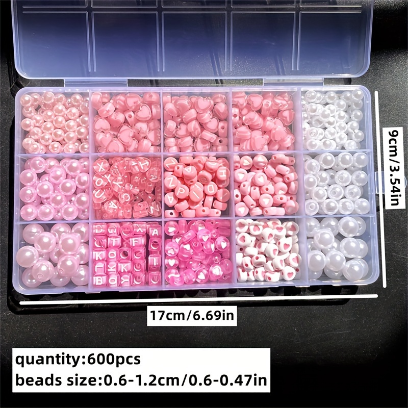10-delige roze alfabetdoos, ac - Jewelry Making Organizer Box recensie en prijs