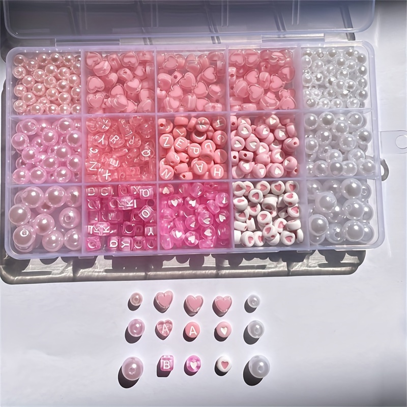 10-delige roze alfabetdoos, ac - Jewelry Making Organizer Box recensie en prijs