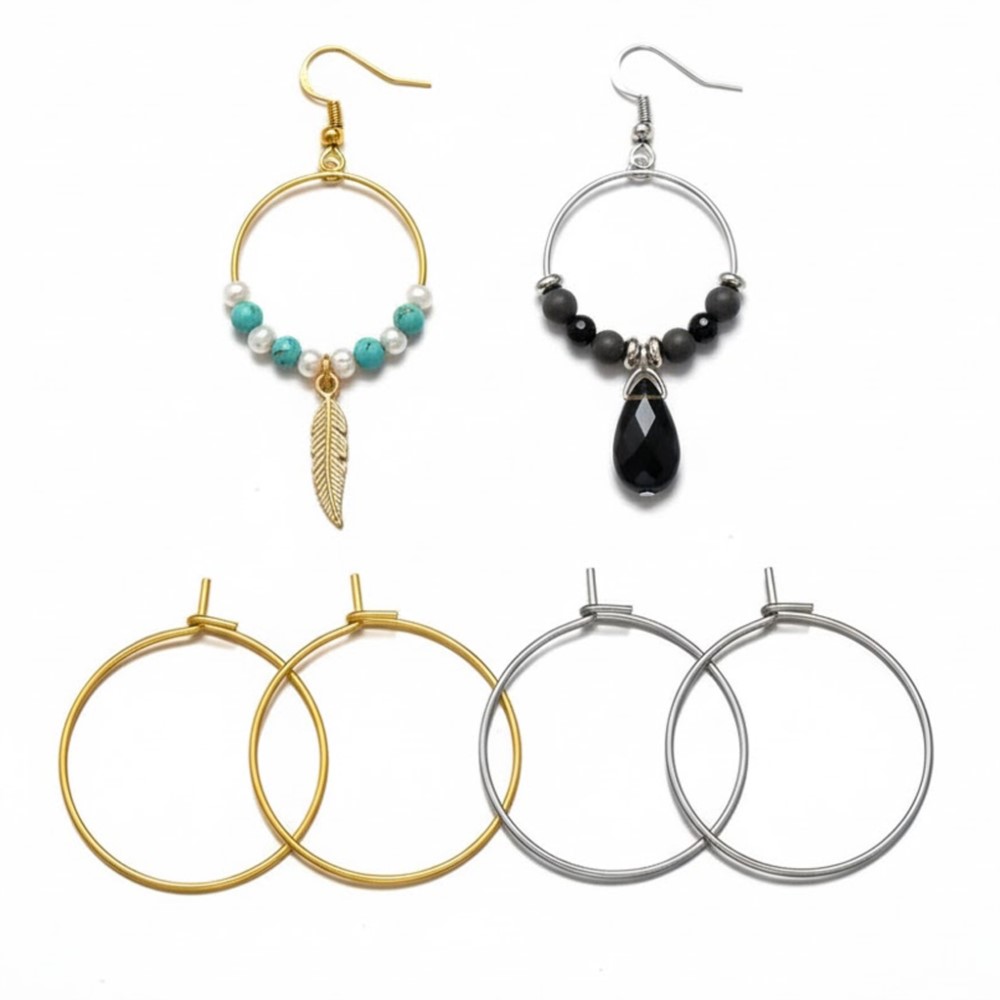 50 stuks 316 roestvrij staal 1 - Jewelry Making Hoops recensie en prijs