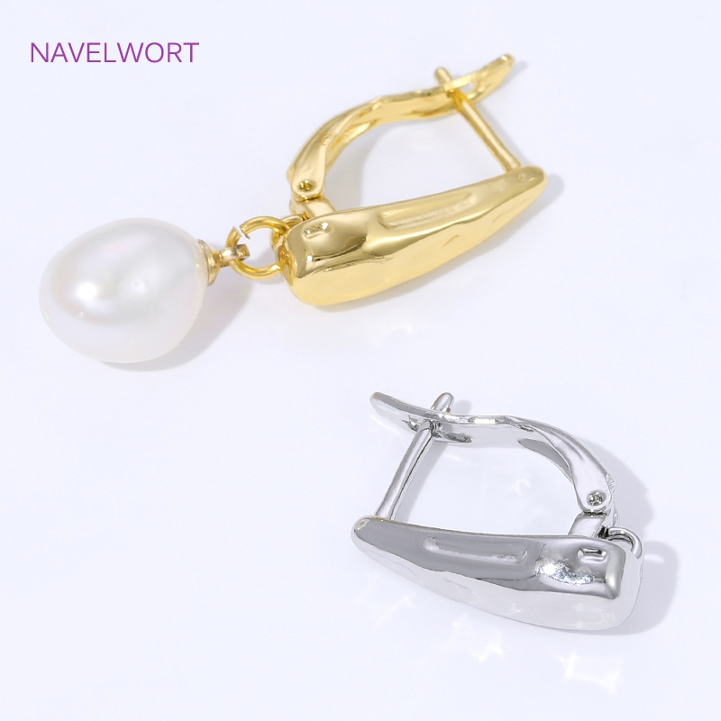 18K vergulde gladde oorhaakjes - Jewelry Making Items recensie en prijs