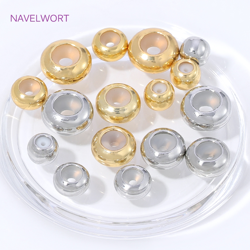 18K vergulde siliconen kraal m - Jewelry Making Items recensie en prijs