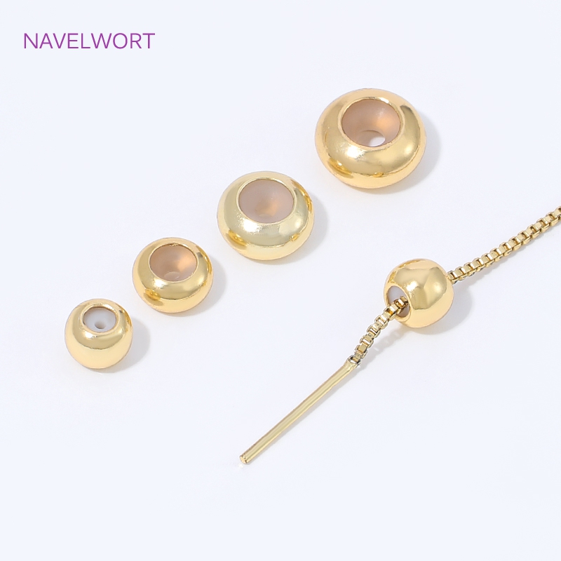 18K vergulde siliconen kraal m - Jewelry Making Items recensie en prijs