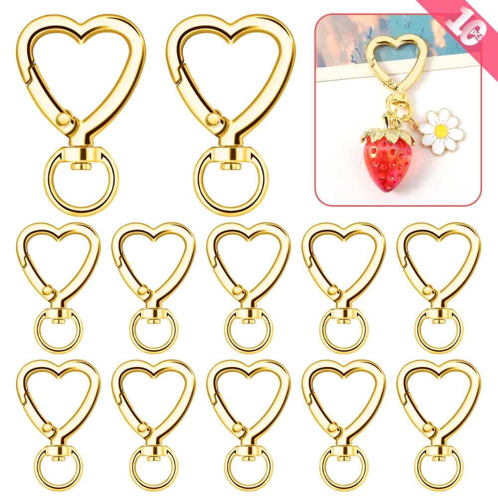 10 Stuks Metalen Hart Kreeft K - Jewelry Making Hoops recensie en prijs