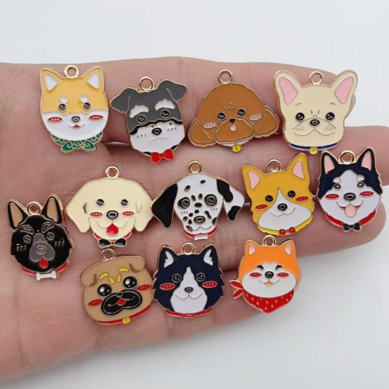 12 stuks cartoon huisdier gevl - Jewelry Making Pendants recensie en prijs