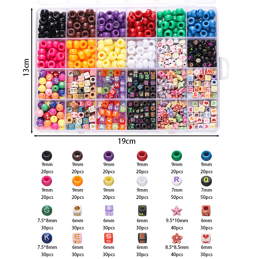 1 doos kleurrijke acryl pony k - Jewelry Making Organizer Box recensie en prijs