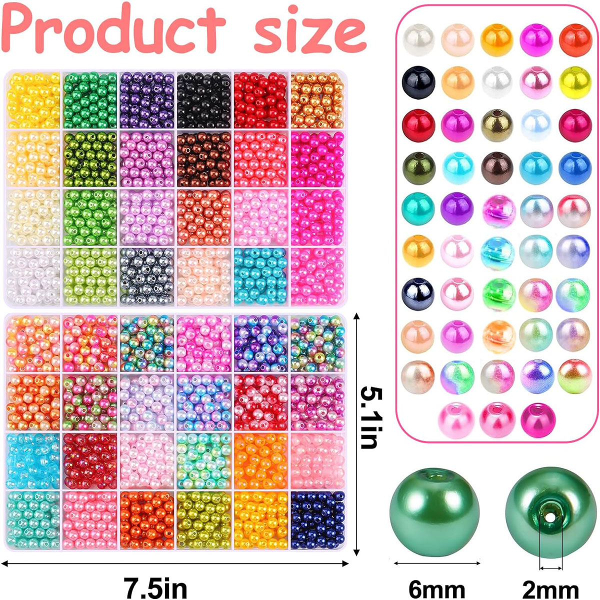 2400 Stuks 48 Compartimenten P - Jewelry Making Organizer Box recensie en prijs
